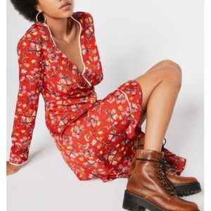 🆕️ Free People Convent Garden Midi Maxi Surplice dress Button Up Asian Floral